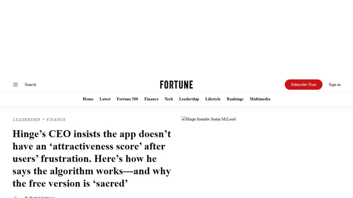 Hinge founder Justin McLeod explains how the algorithm finds your match | Fortune